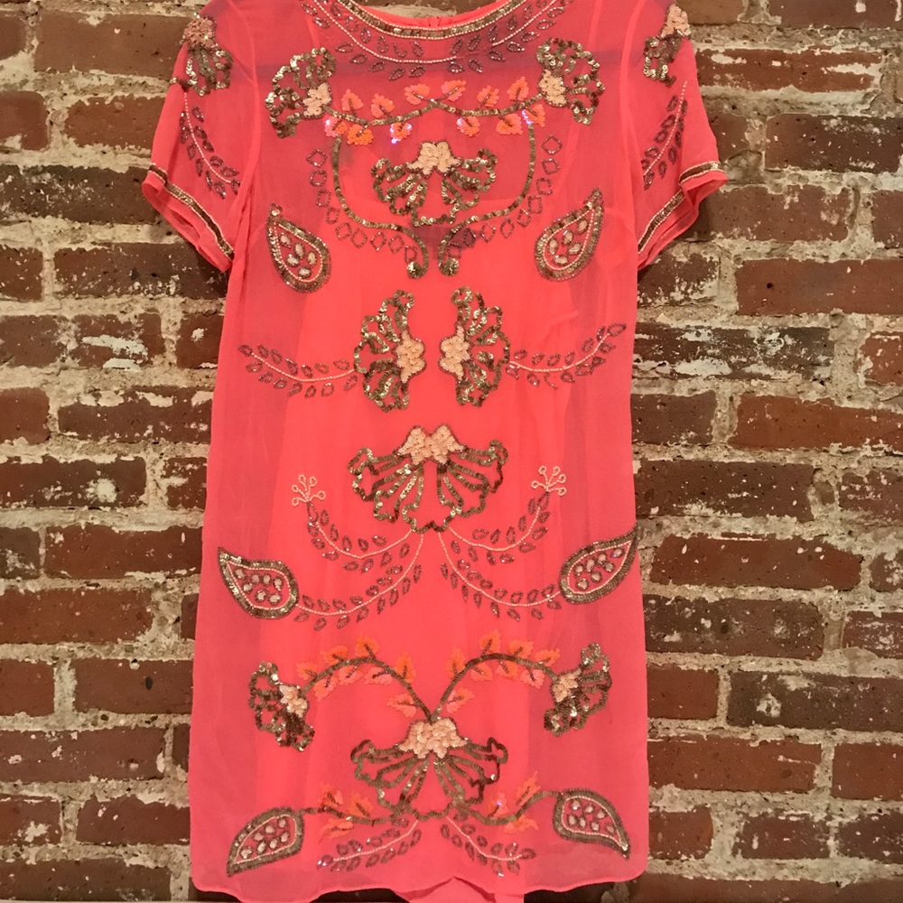 Needle & Thread Beaded Shift Dress